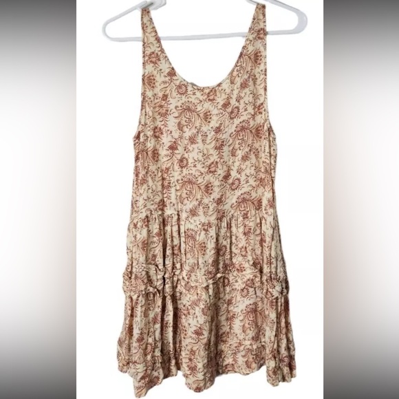 • Free People Intimately Floral Lace Boho Sleeveless Tunic Tank Top • - Picture 2 of 4
